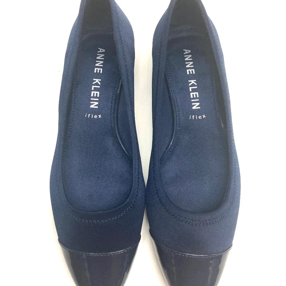 Anne Klein iflex Carlie Navy Dress Shoes - Picture 2 of 9
